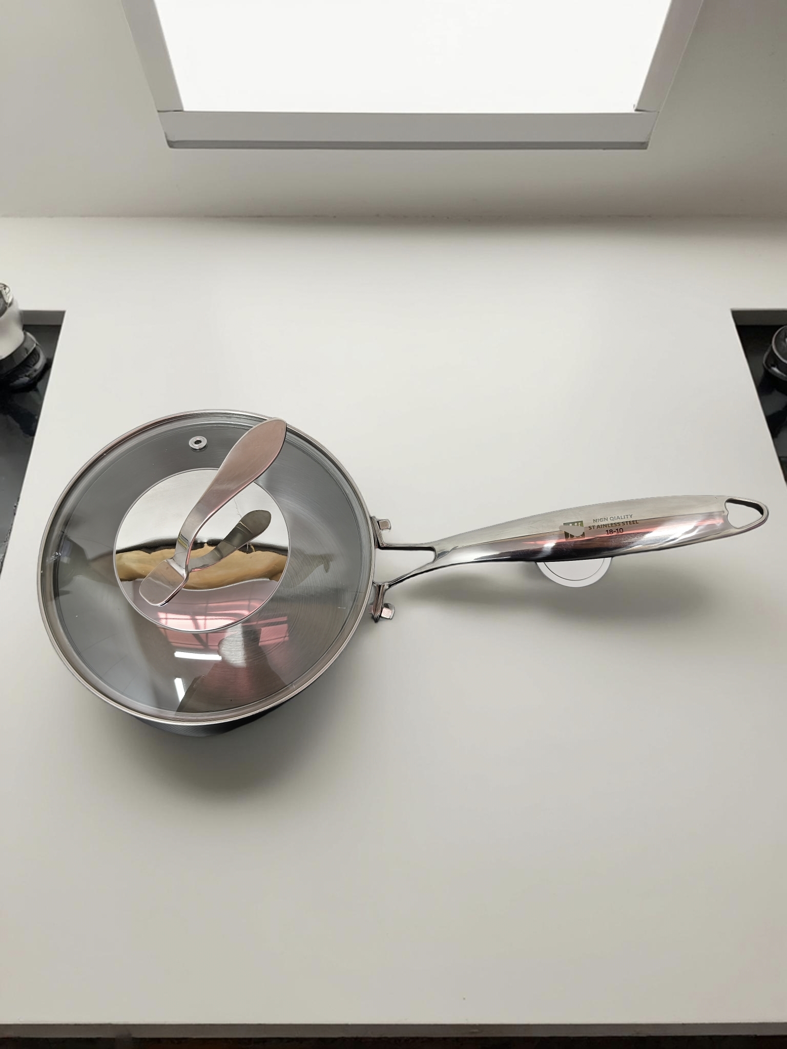 H4-尾货人出口外贸品质18/10不锈钢奶锅家用宝宝辅食锅泡面锅煮锅