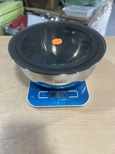 A399-特厚型DsiMaa丹斯曼三层钢镜面多用盆 带盖密封21cm