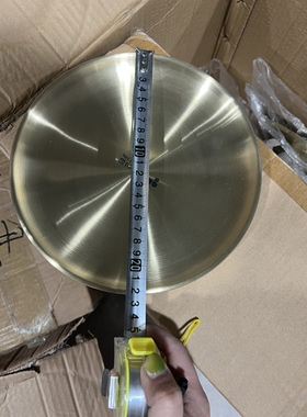 A325-韩式加厚钛金圆烤肉盘22厘米一个