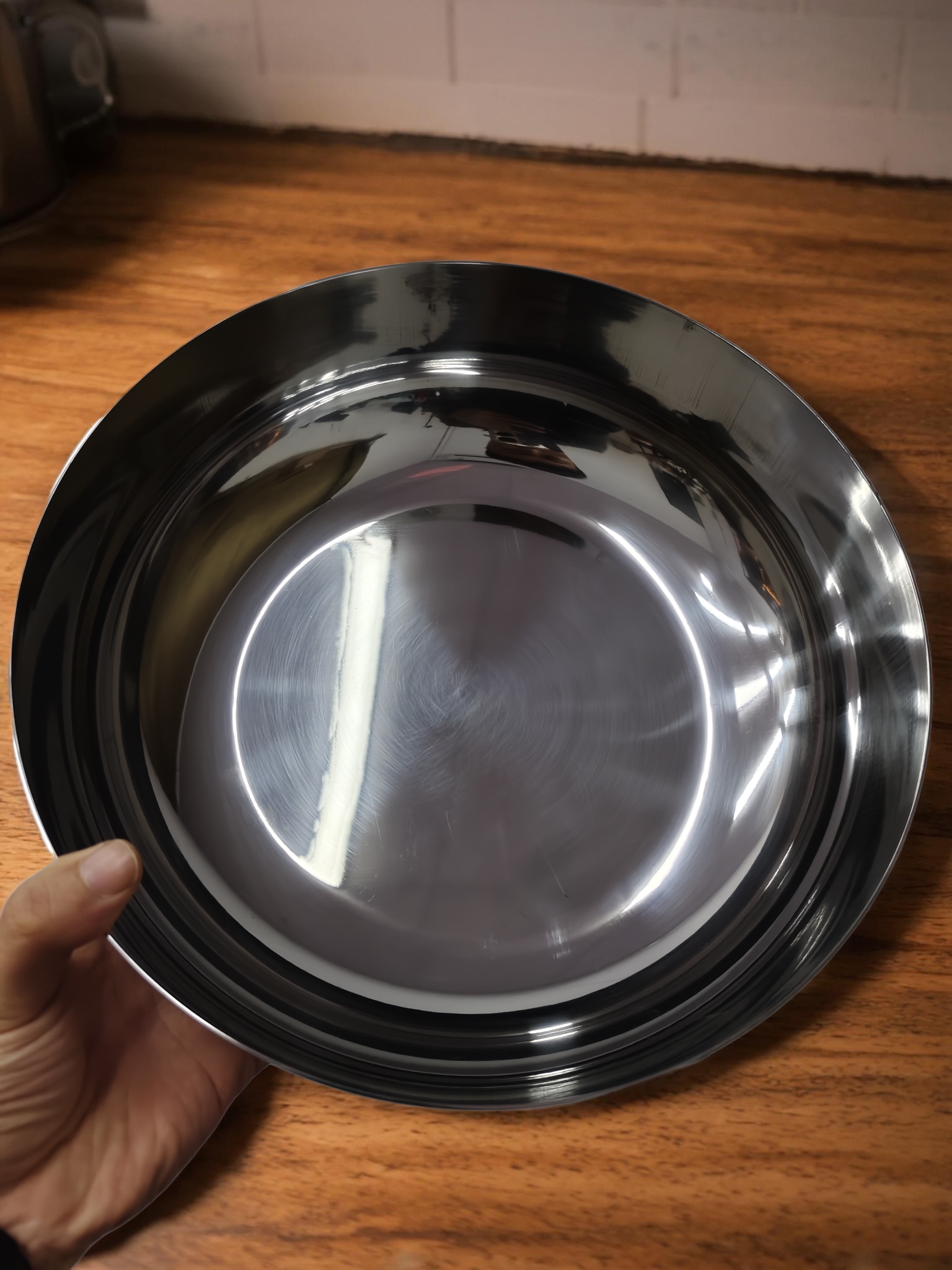 X2微瑕某四钢微瑕316不锈钢30cm和面盆一体成型饺子馅盆洗菜盆