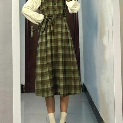 胖MM200斤特大码秋冬一整套装小个子连衣裙女新款高级感毛衣外套