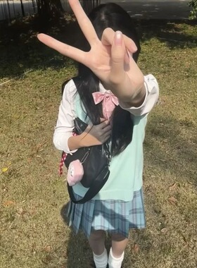 胖MM大码璃海jk制服裙原创正版学院风百褶裙日系短裙套装马甲女