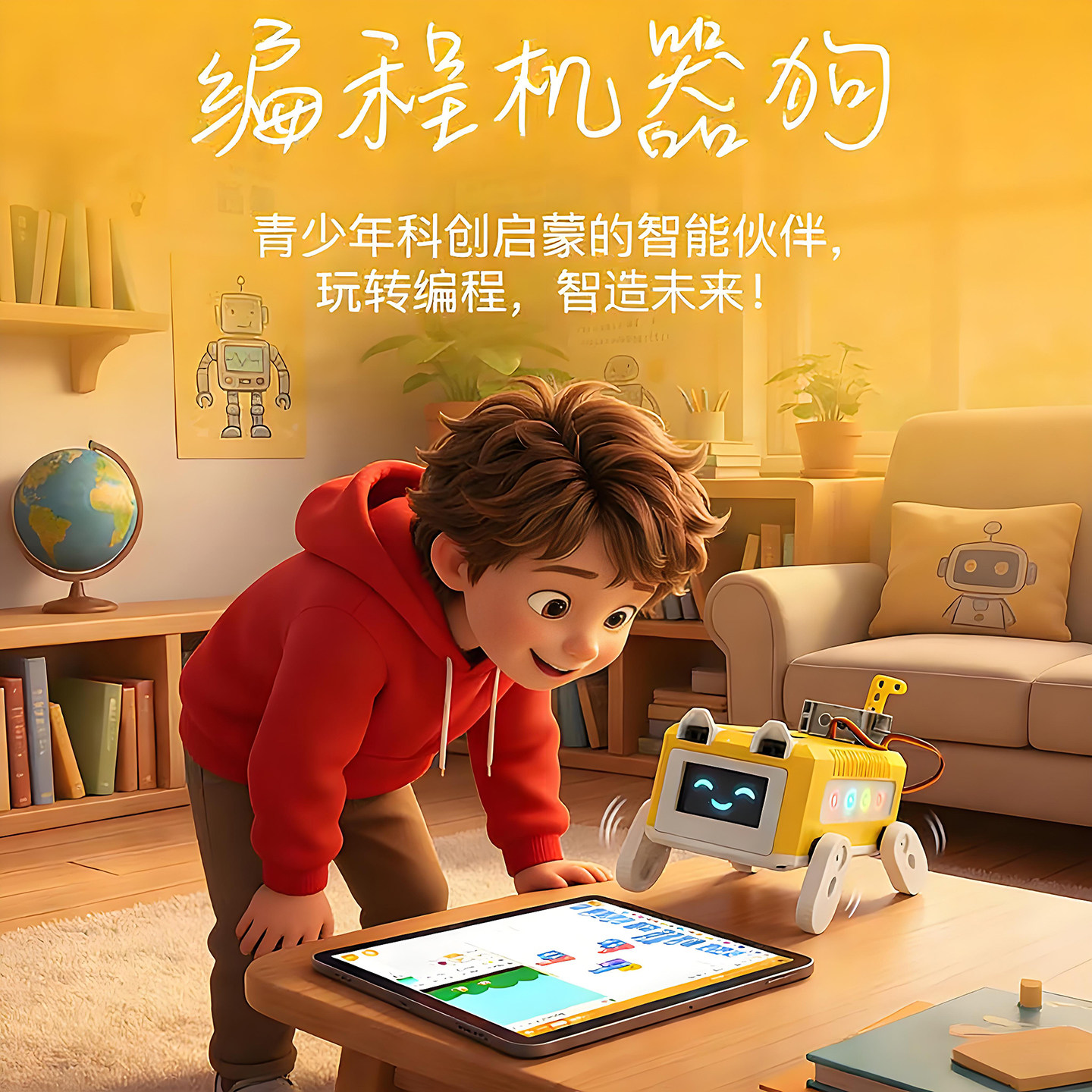 人工智能mind+图形化编程机器狗2026新款esp32学习套件玩具男孩