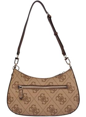 代购GUESS女士肩背包顶部拉链开合内部收纳空间便携设计日常使用