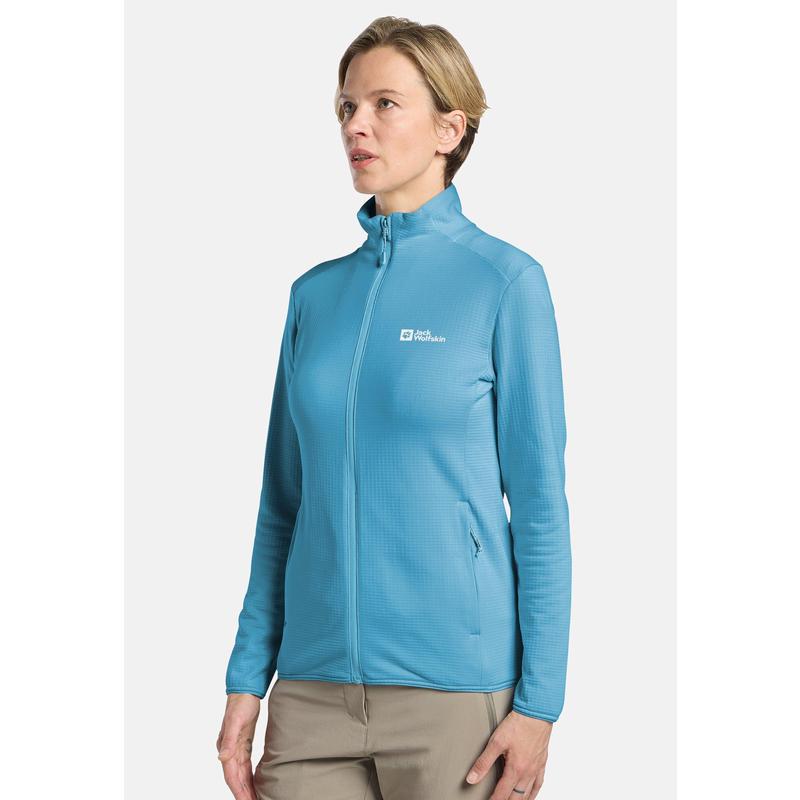 代购Jack wolfskin狼爪女士抓绒衣透气防风保暖户外外套高领