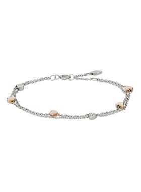 代购Fossil化石女士手链简约优雅时尚精致银色玫瑰金色金色抛光