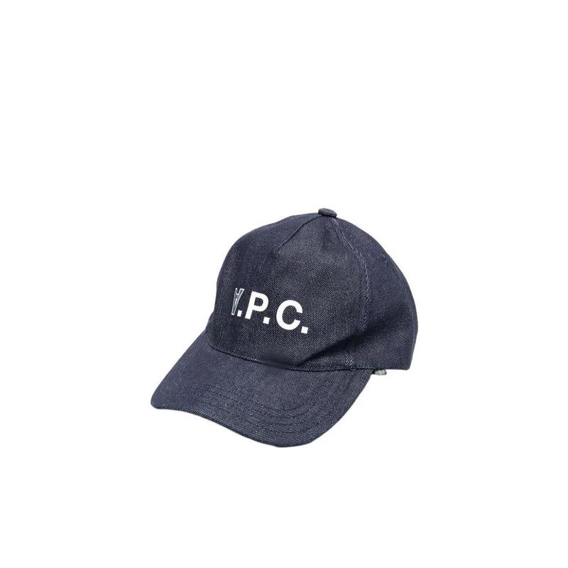 APC靛蓝色牛仔棒球帽男士弯峰设计时尚休闲帽子