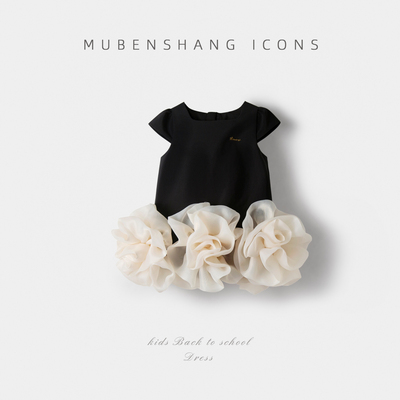 木本尚女童公主裙超仙洋气花童礼服2025新款宝宝夏装连衣裙气质款