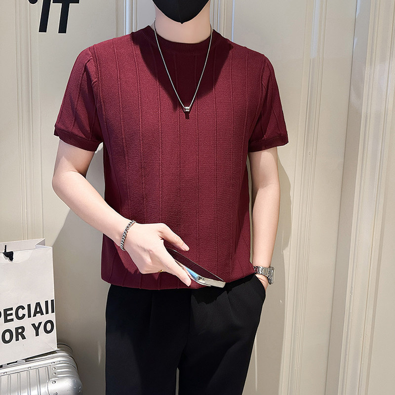 A135-75022男士PL领春夏秋针织短袖冰丝短袖P55控79,男装T恤,电商A135（原星座819）