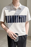 C311-T06夏季男士PL衫个性工艺拼接款P58，男装Polo衫，电商A135（原星座819）