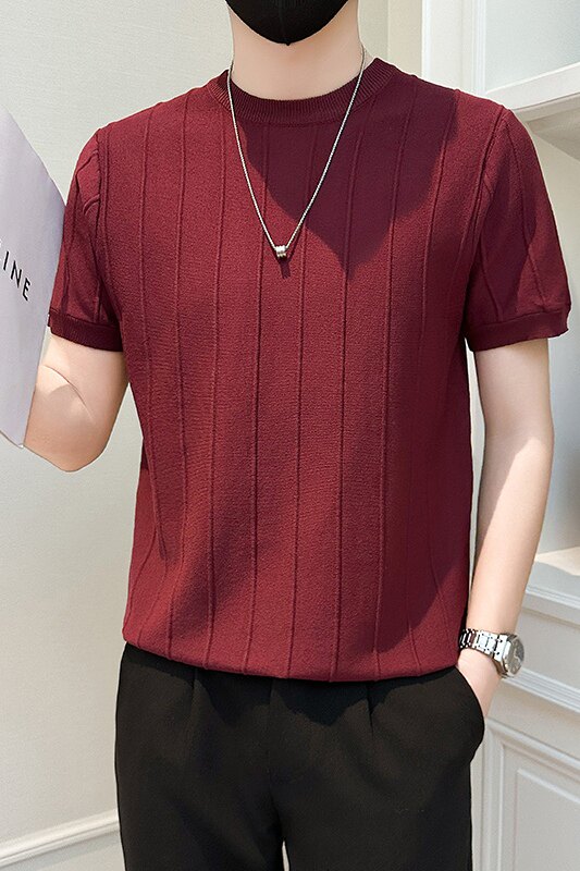 A135-75022男士PL领春夏秋针织短袖冰丝短袖P55控79,男装T恤,电商A135（原星座819）