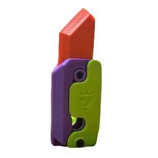 重力直跳小萝卜刀3D打印网红解压推牌治愈小幼崽玩具迷你模型挂件