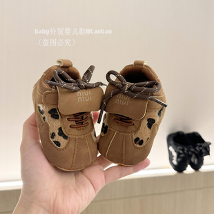 12个月幼儿软底防滑不掉学步鞋 1岁新生婴儿鞋 子6 春秋宝宝鞋