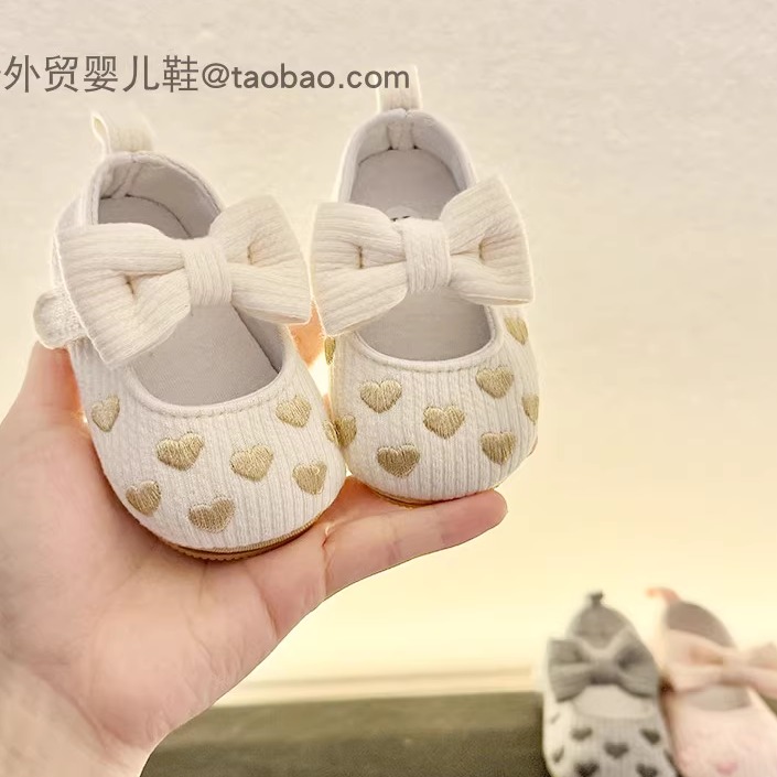 春秋新生婴儿学步鞋软底公主鞋