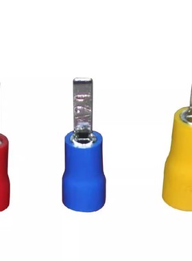 展握牌 紫铜冷压 片形接线端子DBV8-14 扁针型预绝缘端头500只