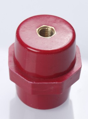 SM40仿进口引进绝缘子 高40mm*M8高品质铜螺丝高强度纺锤型绝缘柱