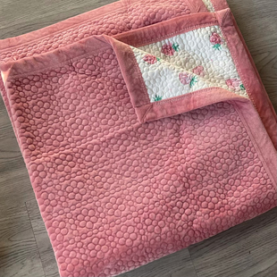 特价韩式一面绒一面纯棉绗缝床盖秋冬加厚床单床垫单人