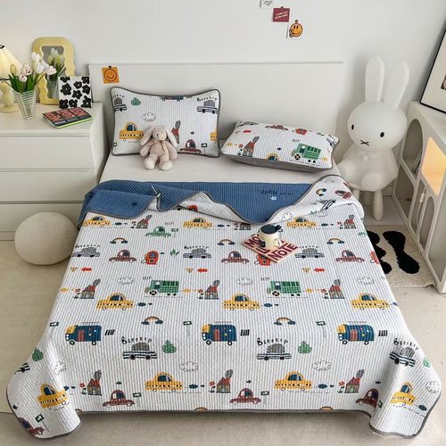 儿童纯棉床单韩式可爱绗缝