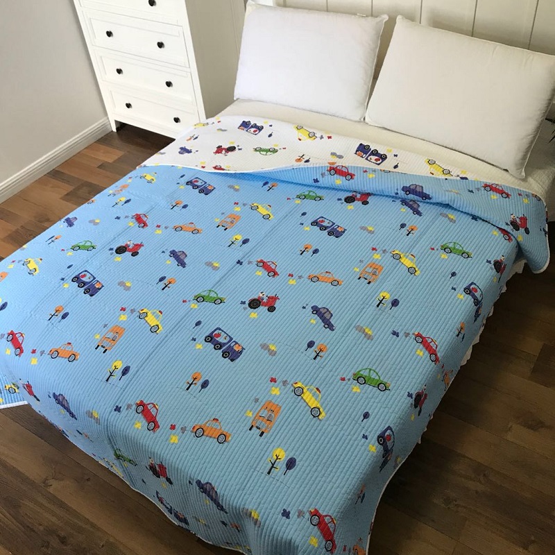 厂韩式斜纹纯棉床上用品水洗绗缝竖线床盖床单床垫夏凉被空调被