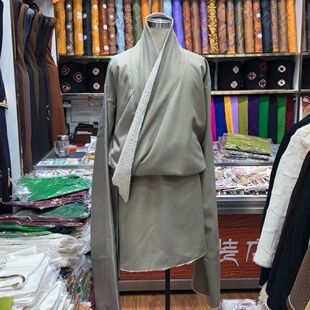 2023亚麻罗汉秋冬僧服男女加厚绑腿藏袍套装出家人僧衣和尚