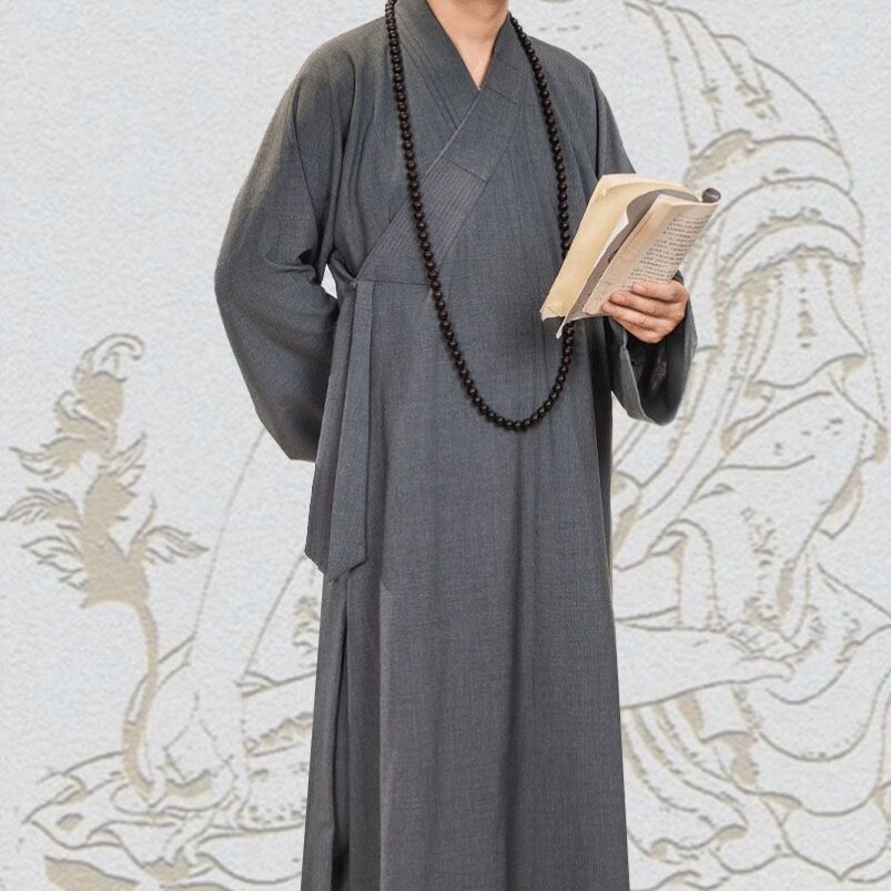 高档僧服长褂春秋季僧侣僧衣大褂男女款出家人和尚衣服僧袍