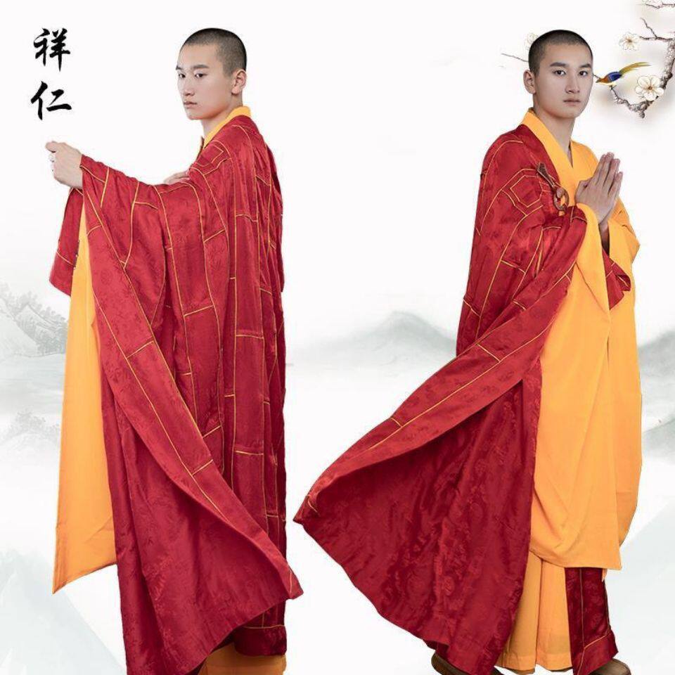 祥仁四季僧服法会师父真丝祖衣和尚服袈裟僧装外搭僧衣男法衣僧袍