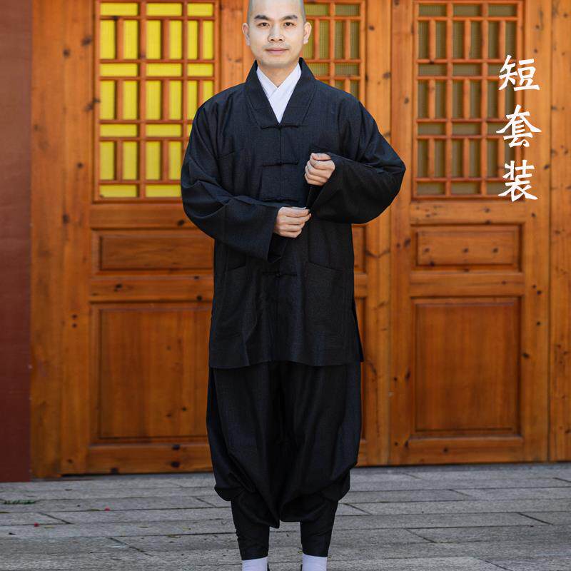 特卖僧服大褂和尚服装春秋男女僧衣短褂和尚衣长褂长衫僧人小褂罗
