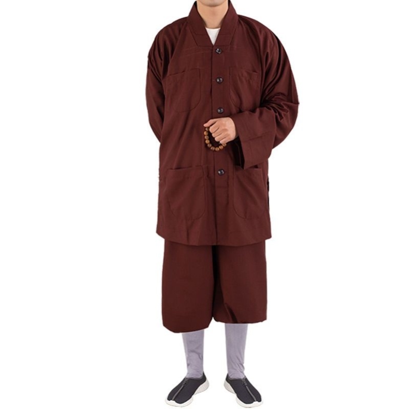 僧服夏季短褂套装僧衣僧服小褂和尚服男女僧人衣服四季可穿春夏秋