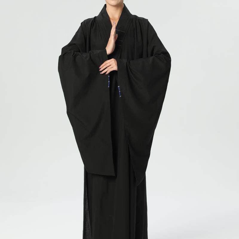 特卖济缘海青居士服女皈依服装男士和尚衣服僧衣僧服不透明海清青