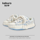 凯步罗贝壳头女鞋 厚底增高鞋 ins百搭板鞋 kaburo 小众小香风帆布鞋