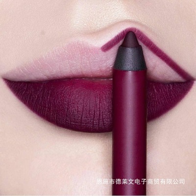 唇线笔口红两用二合一口红不掉色防水唇线笔拉丁舞学生不沾杯哑光