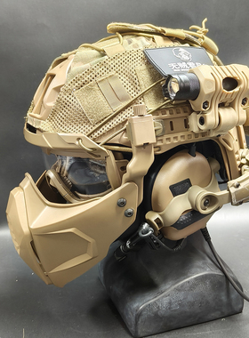 无贼fast战术头盔四目夜视仪大全套cod下场拍摄道具面具风镜cos模