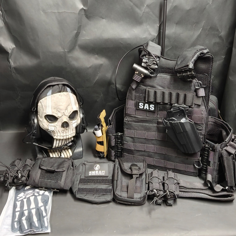 无贼全套ghost召唤cos牛仔幽灵战术腰带腰封黑暗水域战术背心装备