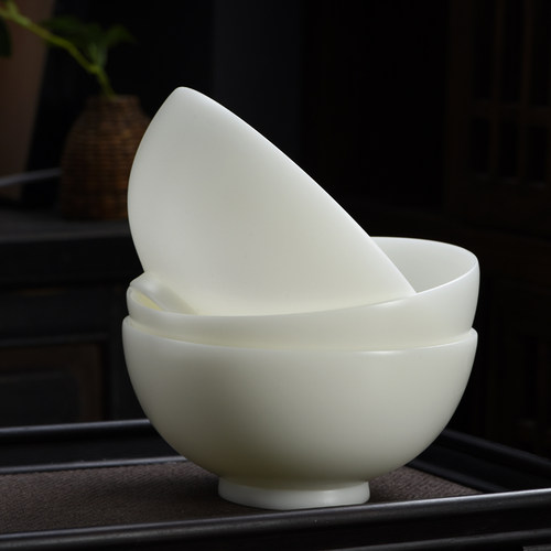 无上釉德化高端素烧冰种玉瓷餐具