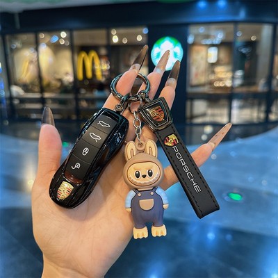 适用保时捷钥匙替换壳新卡宴Macan718帕拉梅拉911/taycan插入式