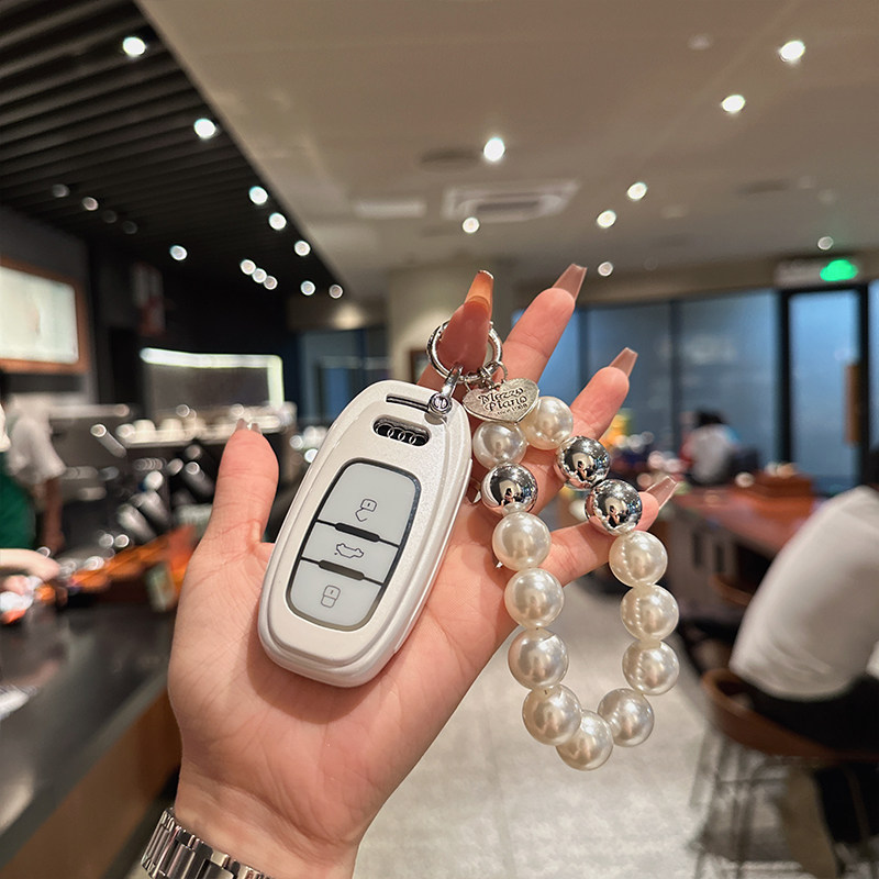 适用奥迪钥匙套老款A6L/A8L/A7/A4A5扣Q5/S5S6车包壳轻奢女