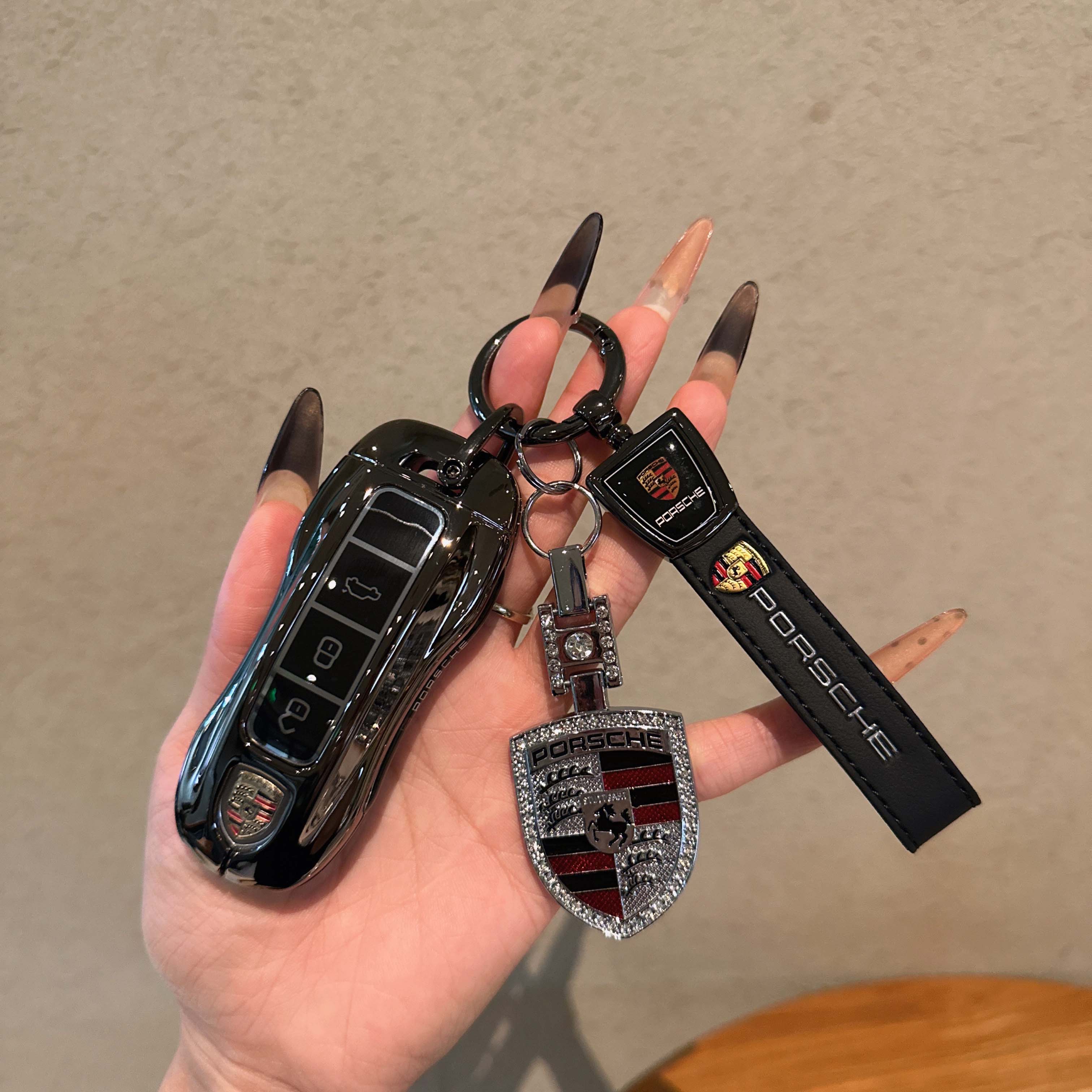 适用保时捷Panamera帕拉梅拉卡宴Macan911钥匙套718Taycan壳金属