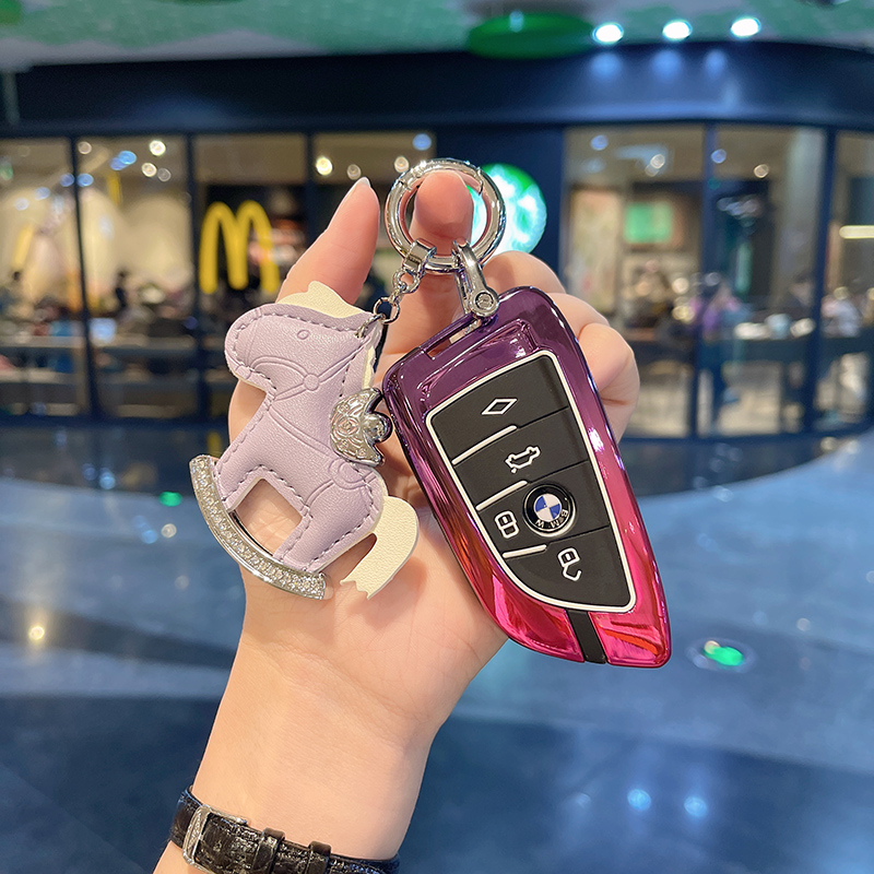 女高档包扣钥匙套3系5系1系7系