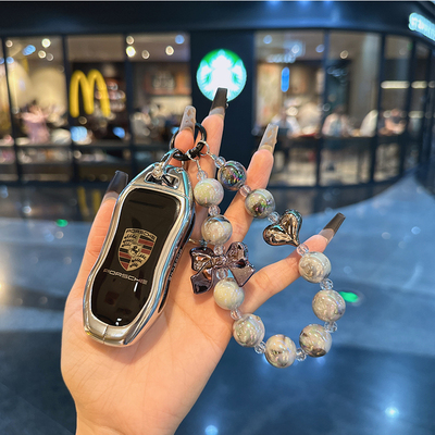 适用保时捷24款25款新能源MacanEV钥匙套MacanTurbo玛卡包金属壳