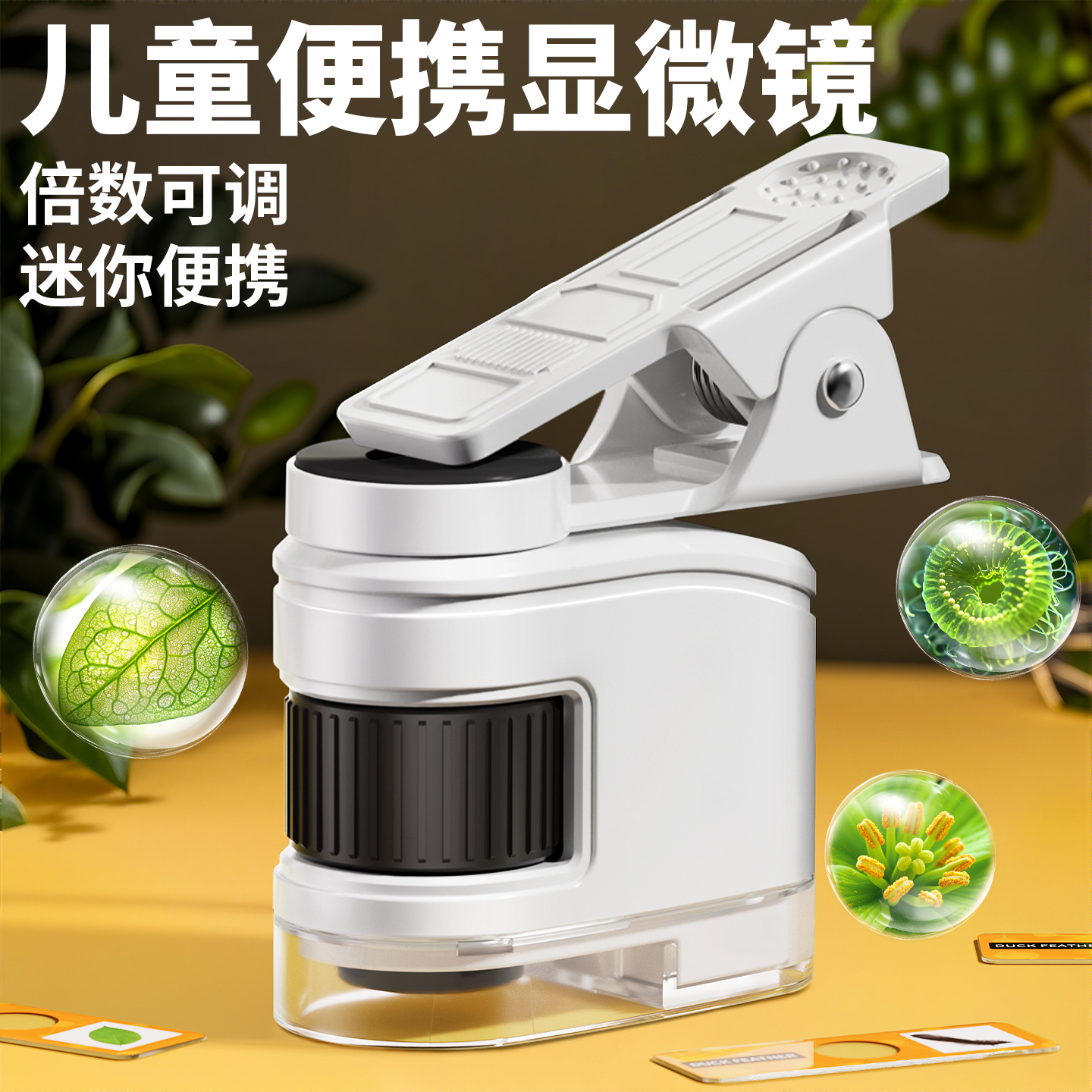可看螨虫细菌高清光学便携显微镜