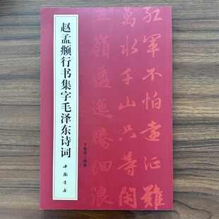 【14年老店】赵孟頫行书毛泽东诗词字帖 赵孟頫行书字帖毛泽东书法字帖选集毛笔行书毛泽东诗词鉴赏毛笔行书字帖中国书店