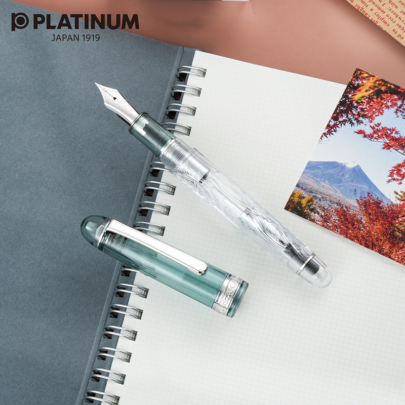 白金3776限定娟云14k金笔