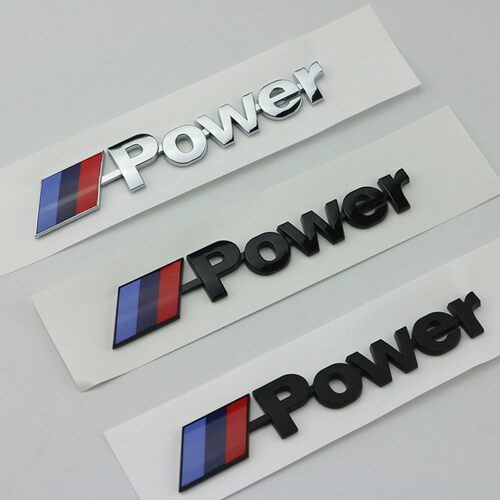 宝马MPower3D车标尾标贴专用