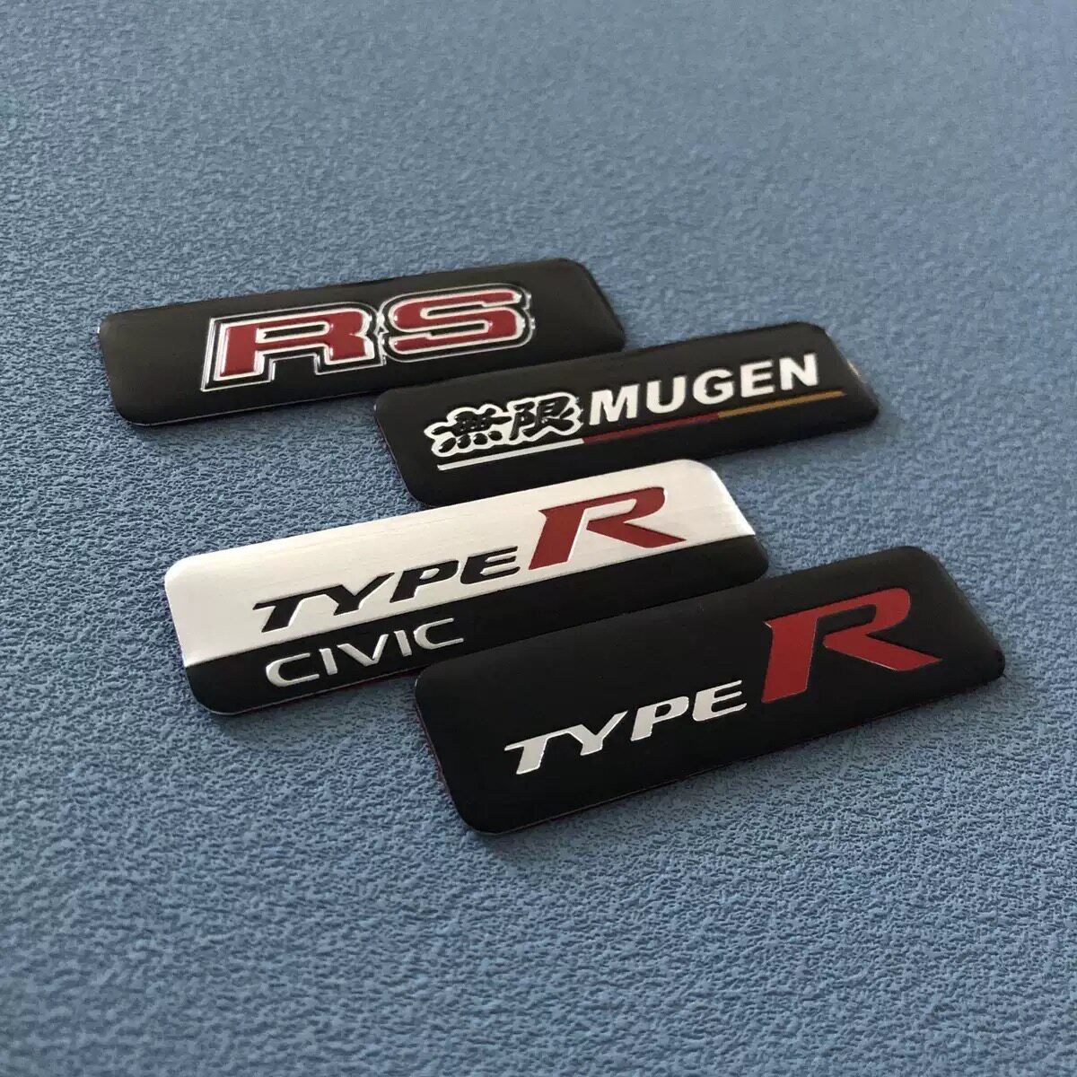 适用本田思域雅阁CRV无限MUGEN车贴 TYPER改装金属贴标内饰RS铝贴