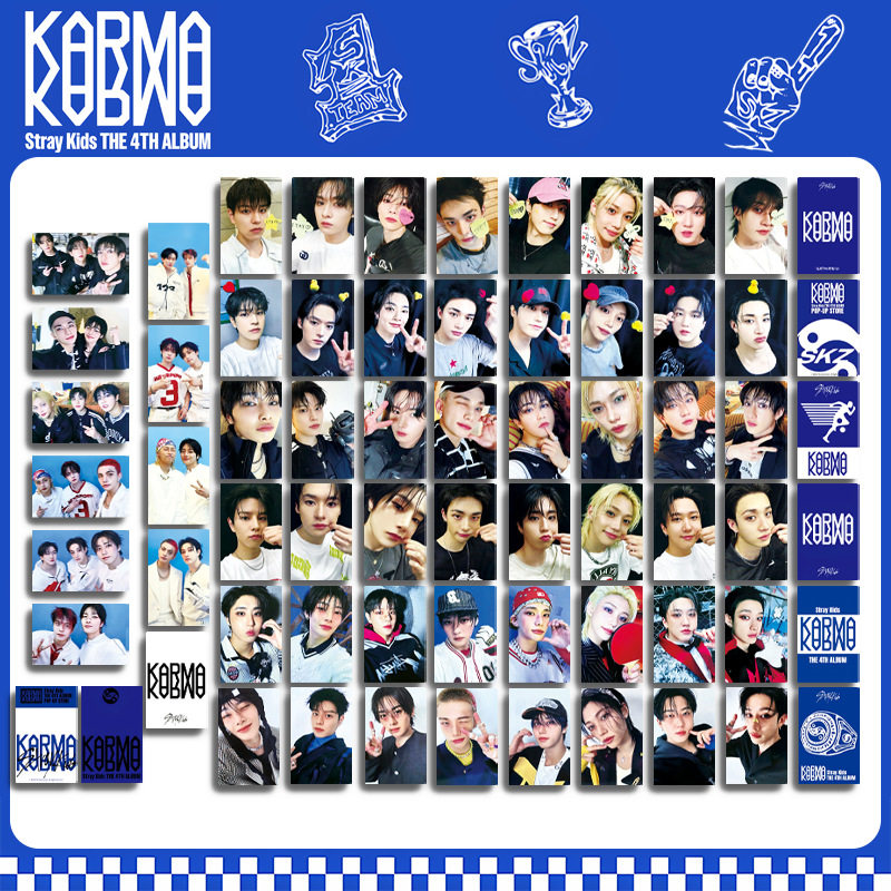 StrayKids专辑卡小卡KARMA周边自制明信片 李龙馥 特典卡 幸运卡
