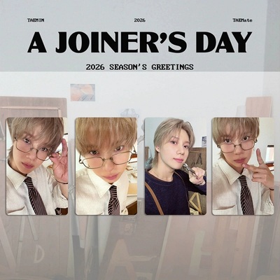 SHINee组合Taemin 2026台历小卡 李泰民 A Joiner Day小卡台历卡