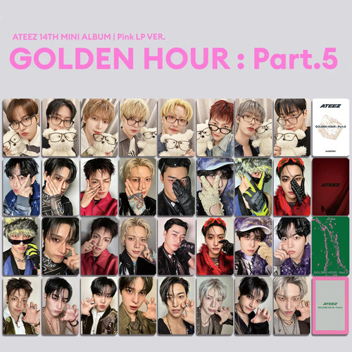 ATEEZ迷你14辑快闪卡自印周边GOLDEN HOUR Part.5小卡 特典卡 ins