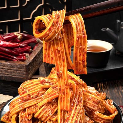 【三种口味】豆有味素牛板筋香辣凉皮辣条塑胶跑道粉皮零食小吃