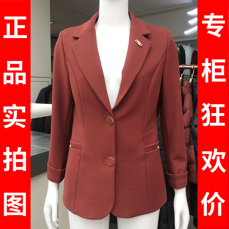 美清缘803 商场正品时尚西服外套女上衣2026秋季新款韩版修身西装