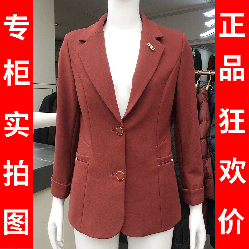 美清缘803 商场正品时尚西服外套女上衣2026秋季新款韩版修身西装